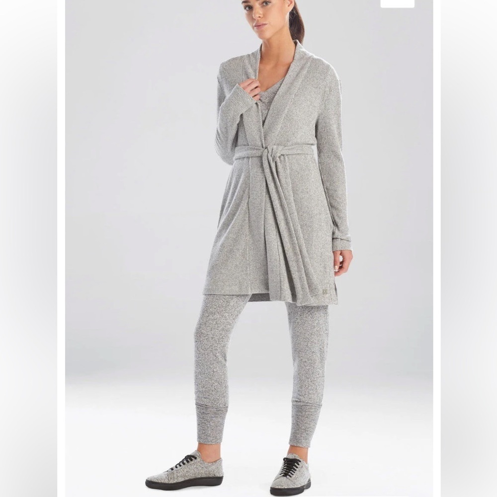 Natori Ulla Brushed Rib
Wrap Cardigan NWT